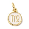 Real 18K Gold Plated Brass Enamel Charms KK-L216-001G-L02-1