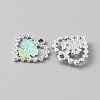 Platinum Alloy Rhinestone Pendants FIND-TAC0008-69P-07-2