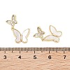 Brass Micro Pave Clear Cubic Zirconia Pendants KK-Z059-12G-3