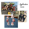 150Pcs 5 Colors Tibetan Style Alloy Pendants FIND-FH0009-32-6