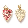 Brass Enamel Pendants LS-ZIRC-F116-10C-G-2