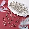 45Pcs 6 Size Iron Kilt Pins Brooch Clasps Jewelry Findings IFIN-YW0001-73-5