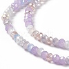 Electroplate Glass Beads Strands EGLA-S192-001A-B11-3