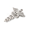 304 Stainless Steel Snake Pendants STAS-S150-02P-2