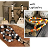 Kissitty Painted Natural Wood Beads WOOD-KS0001-14-8