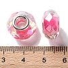 Shell Filling Copper Buckle Acrylic European Beads OACR-M024-01P-07-3