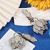 2Pcs Flower Alloy Rhinestone Snap Lock Clasps FIND-FH0018-22B-5