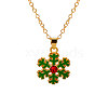 Christmas Alloy Enamel Pendant Necklaces FS-WGA5363-03-1