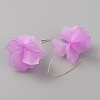 Acrylic Flower Dangle Earrings EJEW-WH0009-30C-2