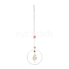 Brass Big Pendant Decorations HJEW-M005-03G-01-2