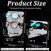  2 Sets 2 Styles Transparent Acrylic Sunglasses Display Stands ODIS-NB0001-29-2