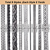 Gorgecraft 9 Styles Polyester Lace Trim OCOR-GF0002-56-2