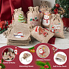 Kissitty 30Pcs 15 Styles Rectangle Jute Cloth Storage Pouches ABAG-KS0001-03-5