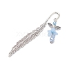 Acrylic Flower Angel Bookmark with Imitation Pearl AJEW-JK00225-2