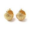 Brass Woven Round Hoop Earrings EJEW-G312-04G-1