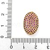 Rack Plating Brass Micro Pave Cubic Zirconia Charms KK-G513-74A-04G-3