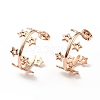 Star Wrap Stud Earrings EJEW-G293-01RG-1