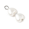 ABS Plastic Imitation Pearl Pendants PALLOY-JF04683-02-4