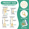 16Pcs 4 Styles Brass Pendants KK-TA0009-03-4