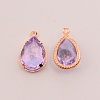Faceted Resin Rhinestone Pendants RESI-TAC0010-25H-1