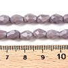 Opaque Solid Color Imitation Jade Beads Strands EGLA-N013-P6mm-D09-4