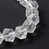 Frosted Glass Beads Stretch Bracelets BJEW-I296-10C-01-2
