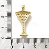 Brass Micro Pave Cubic Zirconia Pendants KK-D339-13G-02-3