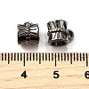 Tibetan Style Alloy Tube Bails TIBE-30047-B-NR-2