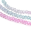 Transparent Painted Glass Beads Strands X1-DGLA-A034-T2mm-A10-4