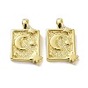 Eco-Friendly Brass Pendants KK-B047-22G-2