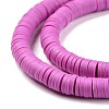 Handmade Polymer Clay Beads Strands CLAY-R089-6mm-Q112-3