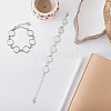 DICOSMETIC DIY Blank Dome Flat Round Link Chains Bracelet Making Kit DIY-DC0001-75-5