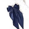 Solid Color Long Bowknot Satin Hair Barrettes PW-WGAD6A6-06-1