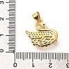 Rack Plating Brass Micro Pave Cubic Zirconia Pendants KK-L226-018G-3