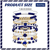 8Pcs 1Bag Rugby Polymer Clay Heishi & CCB Plastic Beaded Stretch Bracelets Set BJEW-PA0001-12B-2