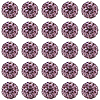 200Pcs Pave Disco Ball Beads RB-PA0001-11F-1