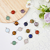 Unicraftale 16Pcs 8 Styles Natural & Synthetic Mixed Gemstone Connector Charms G-UN0001-25-4
