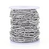 Tarnish Resistant 304 Stainless Steel Paperclip Chains CHS-F011-03A-P-3