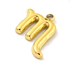Real 18K Gold Plated Vacuum Plating 304 Stainless Steel Pendants STAS-L278-002G-08-2