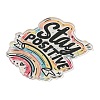 Motivational Quote Stay Positive Printed Acrylic Pendants MACR-K362-01L-2