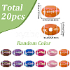 20Pcs UV Plating Opaque Acrylic Beads MACR-SC0002-73-2
