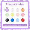 840Pcs 12 Styles Opaque Acrylic Beaded OACR-GA0001-23B-2