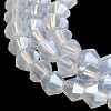 Imitation Jade Electroplate Glass Beads Strands EGLA-A039-J6mm-A05-3