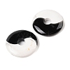 Natural Obsidian & Howlite Yin-yang Pendants FIND-Q109-01-3