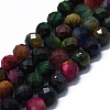 Dyed & Heated Natural Tiger Eye Beads Strands G-G927-31-1