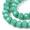 Opaque Solid Color Glass Beads Strands EGLA-A034-P8mm-D31-3