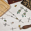 SUNNYCLUE DIY Rosary Bead Style Jewelry Making Findings Kit DIY-SC0024-09-4