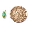 Natural Chrysoprase Charms PALLOY-JF01093-02-4