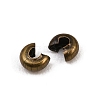 Iron Crimp Beads Covers IFIN-H028-AB-3