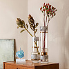Stainless Steel Crystal Ball Display Holder with Square Clear Acrylic Bases LS-AJEW-WH0695-152P-B-5